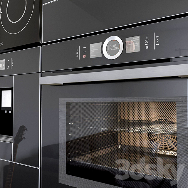 Bosch Serie 8 built-in appliances 3DSMax File - thumbnail 2