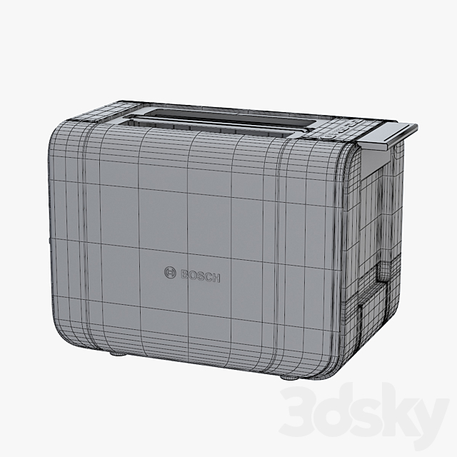 BOSCH Toaster Styline TAT8613GB 3DS Max Model - thumbnail 3