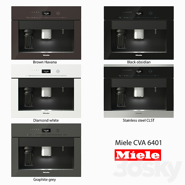 Built-in coffee machine – CVA 6401 3ds Max - thumbnail 1