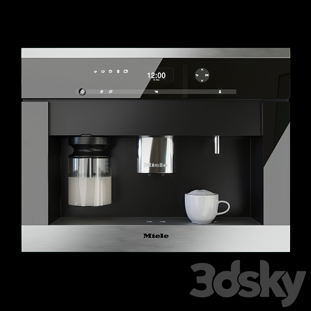 Built-in coffee machine Miele CVA 6401 3ds Max - thumbnail 1