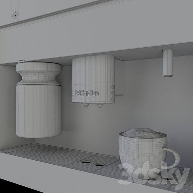 Built-in coffee machine Miele CVA 6401 3ds Max - thumbnail 3