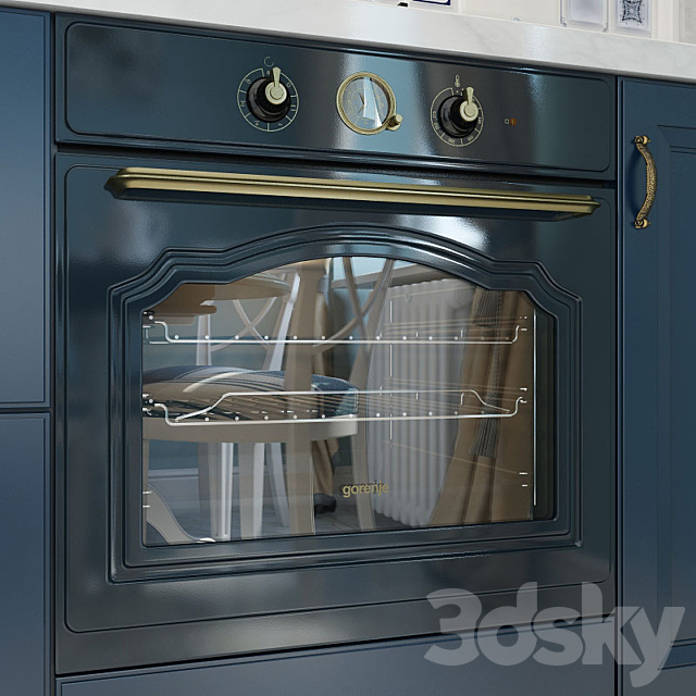 Built in electric oven Gorenje BO53CLI BO53CLB 3ds Max - thumbnail 1