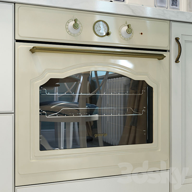 Built in electric oven Gorenje BO53CLI BO53CLB 3ds Max - thumbnail 2