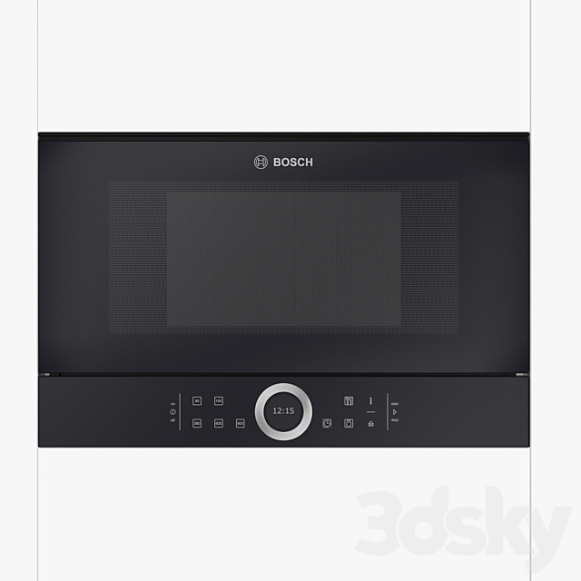 Built-in microwave BFL634GB1B Black Serie 8 3ds Max - thumbnail 1