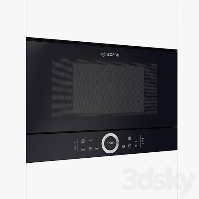 Built-in microwave BFL634GB1B Black Serie 8 3ds Max - thumbnail 2