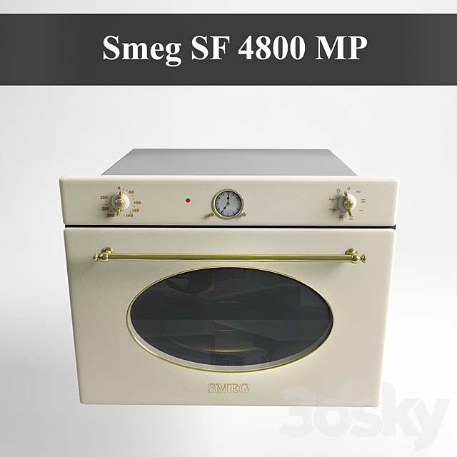 Built-in microwave oven microwave Smeg SF 4800 MP 3DSMax File - thumbnail 1