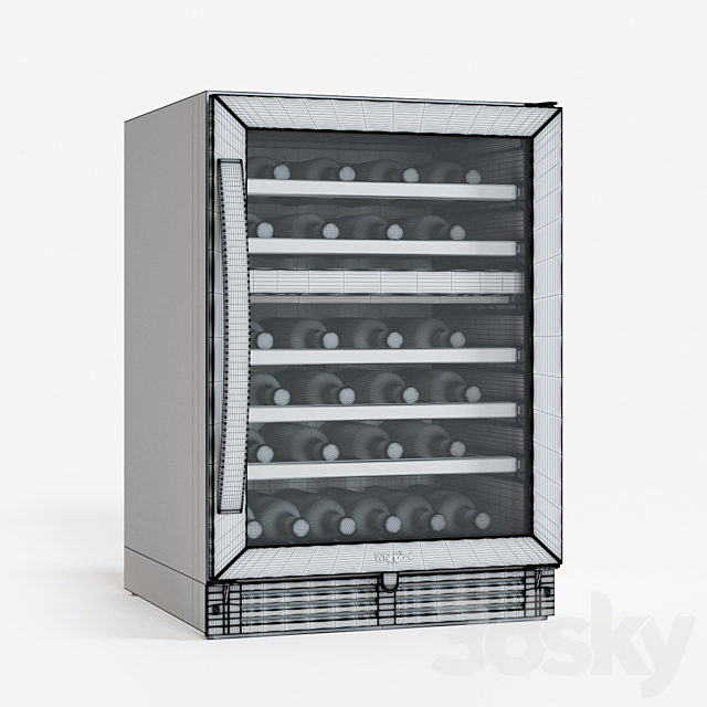 Built-in wine cabinet Whirlpool WUW55X24HS 3DS Max Model - thumbnail 3