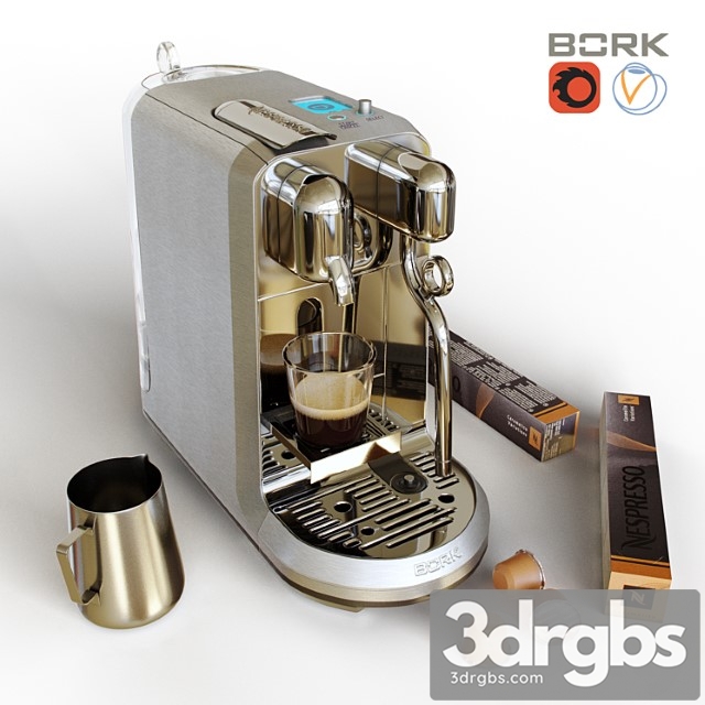 Capsule Coffee Bork C830 Creatista Plus 3dsmax Download - thumbnail 1