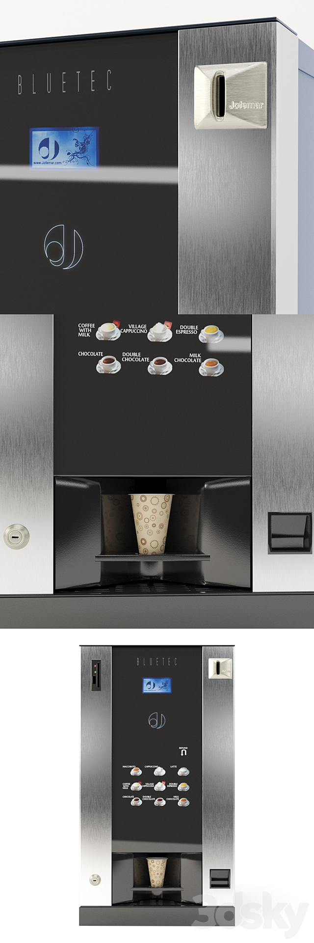 Coffee machine Coffeemar BLUETEC G23 3ds Max - thumbnail 2