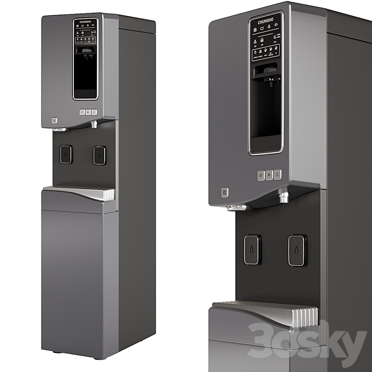 Coffee machine cooler and ice machine Chungno 550 3DS Max Model - thumbnail 1