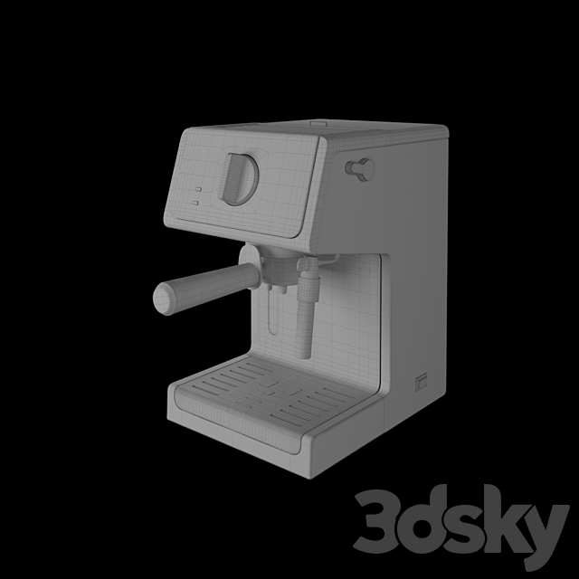 Coffee machine De Longhi ECP 35.31 3ds Max - thumbnail 3