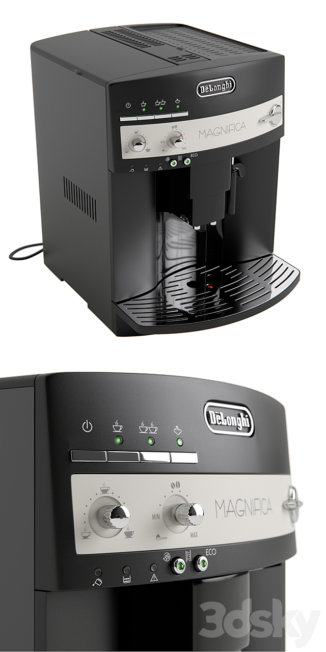 Coffee machine Delonghi ESAM 3000.B 3DSMax File - thumbnail 2