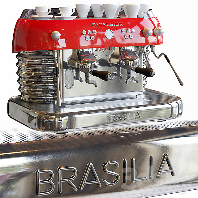 Coffee machine excelsior brasilia. 3DS Max Model - thumbnail 2