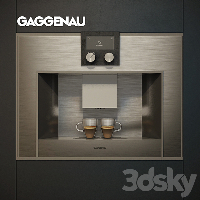 Coffee machine GAGGENAU CM-450 3ds Max - thumbnail 1