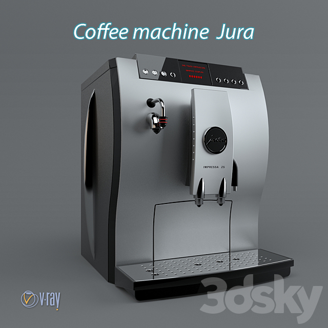 Coffee machine Jura 3ds Max - thumbnail 1