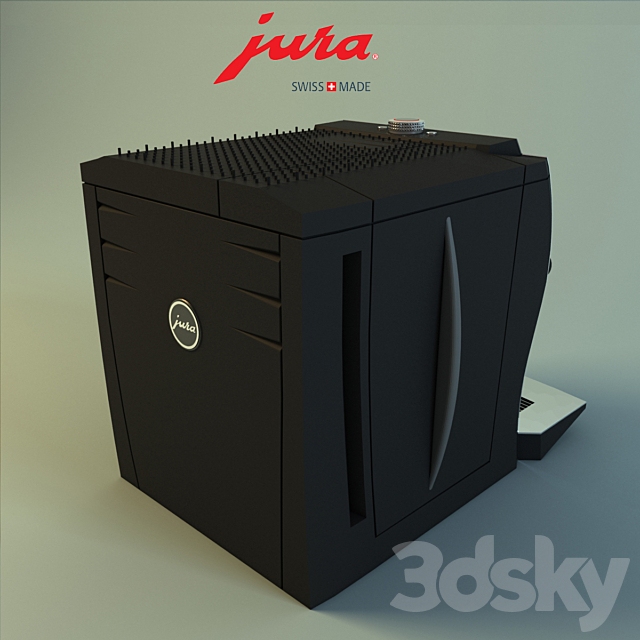 coffee machine Jura Impreza Z5 Rhodium Cristals 3DSMax File - thumbnail 2