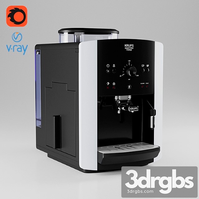 Coffee Machine Krups 2 3dsmax Download - thumbnail 1