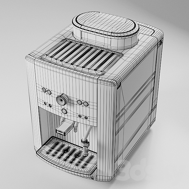 Coffee machine KRUPS 3DS Max Model - thumbnail 3