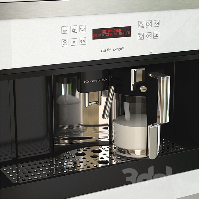 Coffee machine Kuppersbusch EKV 6500 3DS Max Model - thumbnail 2