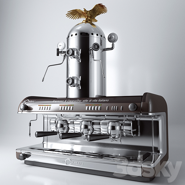 Coffee machine LA CIMBALI with cappuccinator 3ds Max - thumbnail 1