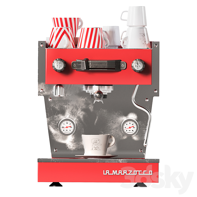 Coffee Machine La Marzocco Micra 3DS Max Model - thumbnail 4