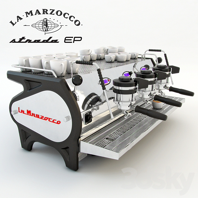 Coffee Machine LaMarzocco Strada EP 3ds Max - thumbnail 2