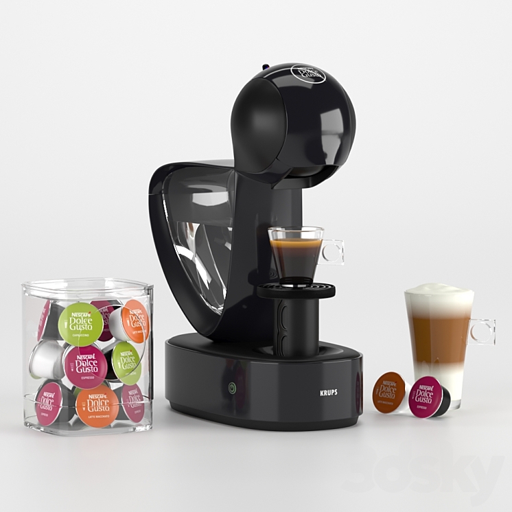 Coffee machine Nescafe Dolce Gusto Krups Infinissima 3DS Max - thumbnail 1