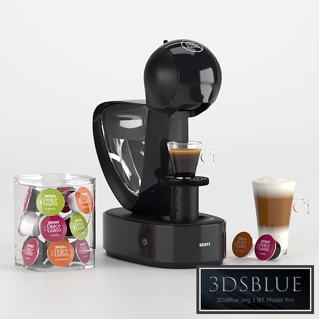 Coffee machine Nescafe Dolce Gusto Krups Infinissima 3DS Max - thumbnail 3