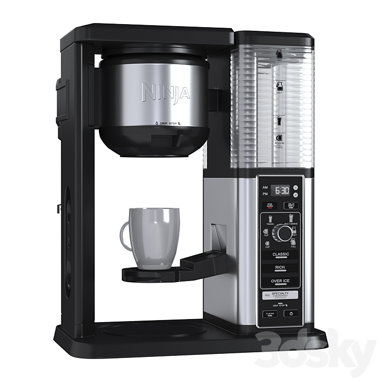 coffee machine Ninja Specialty Coffee Maker – CM400 3DS Max Model - thumbnail 2