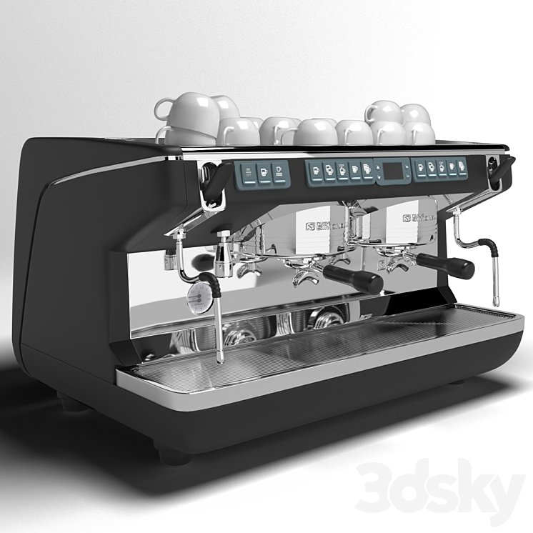 COFFEE MACHINE NUOVA SIMONELLI APPIA LIFE XT 2 GR V 3DS Max - thumbnail 1