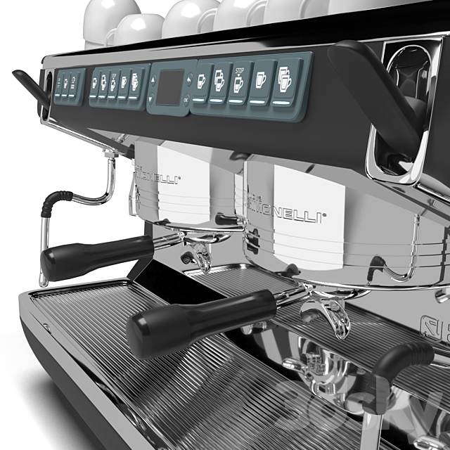 COFFEE MACHINE NUOVA SIMONELLI APPIA LIFE XT 2 GR V 3DS Max Model - thumbnail 4