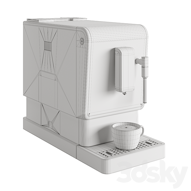 Coffee machine REDMOND RCM-1517 3DSMax File - thumbnail 5