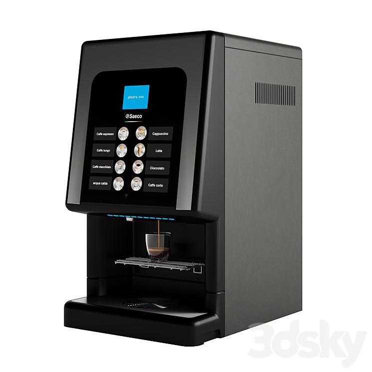 Coffee machine Saeco Phedra EVO 3DS Max Model - thumbnail 3
