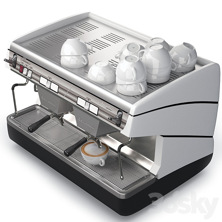 Coffee machine Simonelli Appia 2 3DS Max - thumbnail 2