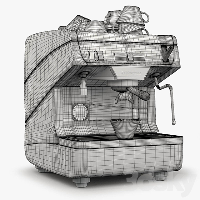 Coffee machine Simonelli Appia2 3ds Max - thumbnail 2