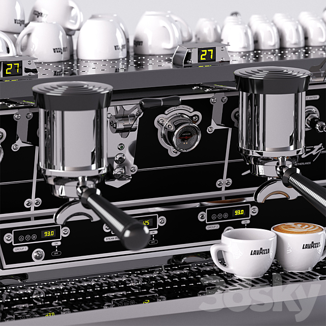 Coffee maker Kees Van Der Westen Spirit Tiplette 3DSMax File - thumbnail 2