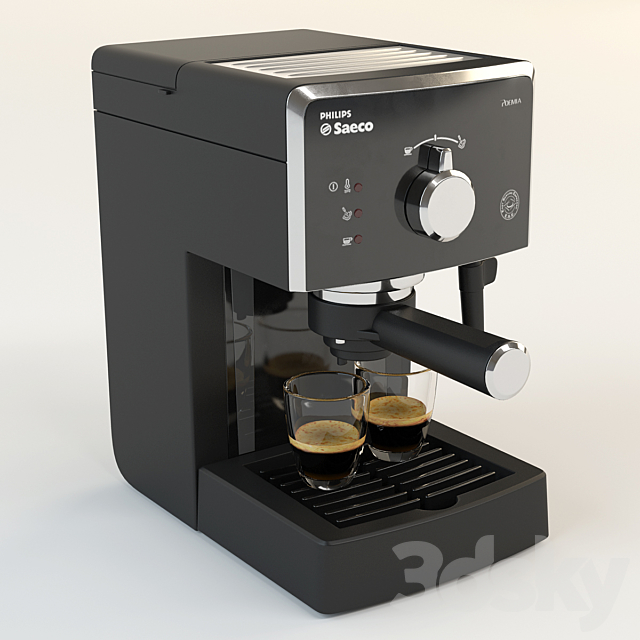 Coffee Maker Philips Saeco Poemia 3ds Max - thumbnail 2