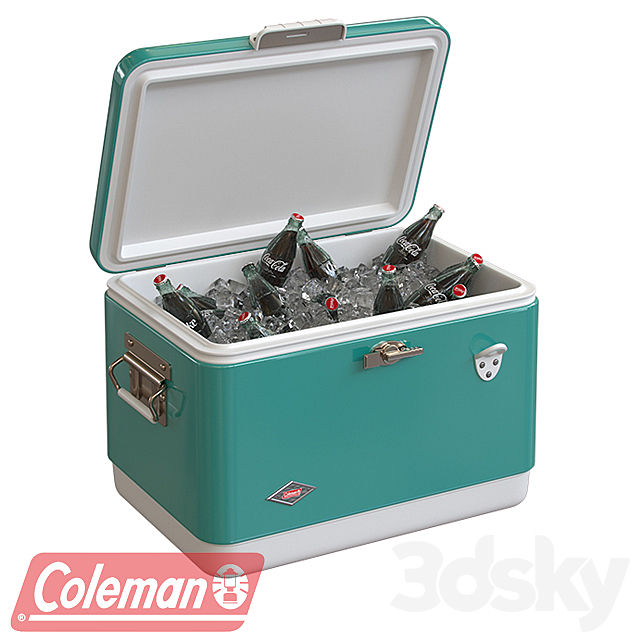 COLEMAN steel belted cooler 3ds Max - thumbnail 1