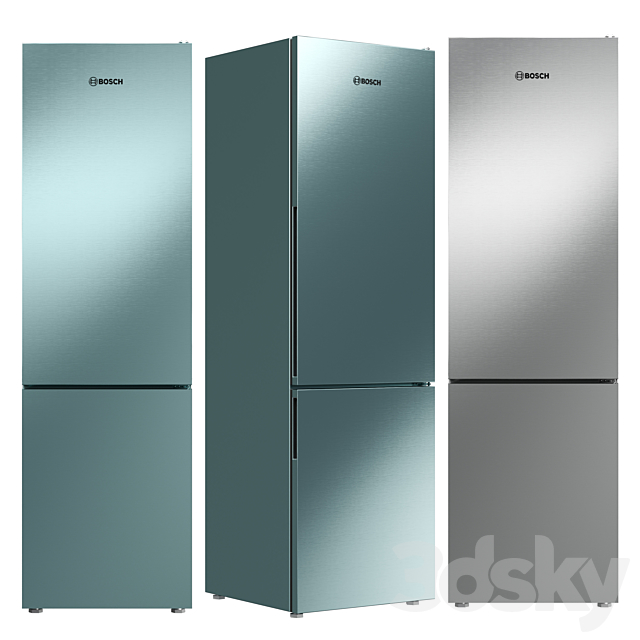 Collection Refrigerator Bosch set 01 3DSMax File - thumbnail 2