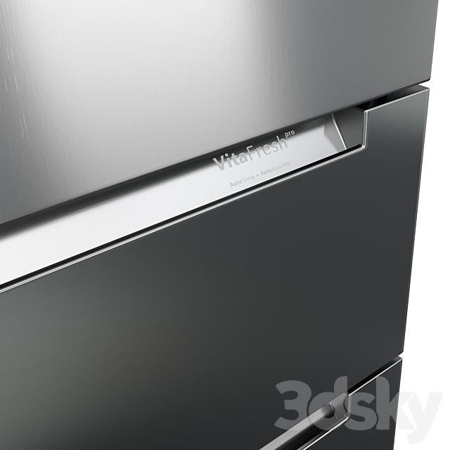 Collection Refrigerator Bosch set 01 3DSMax File - thumbnail 5