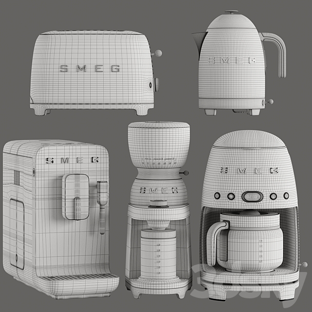 Collection smeg 2 3DS Max Model - thumbnail 6