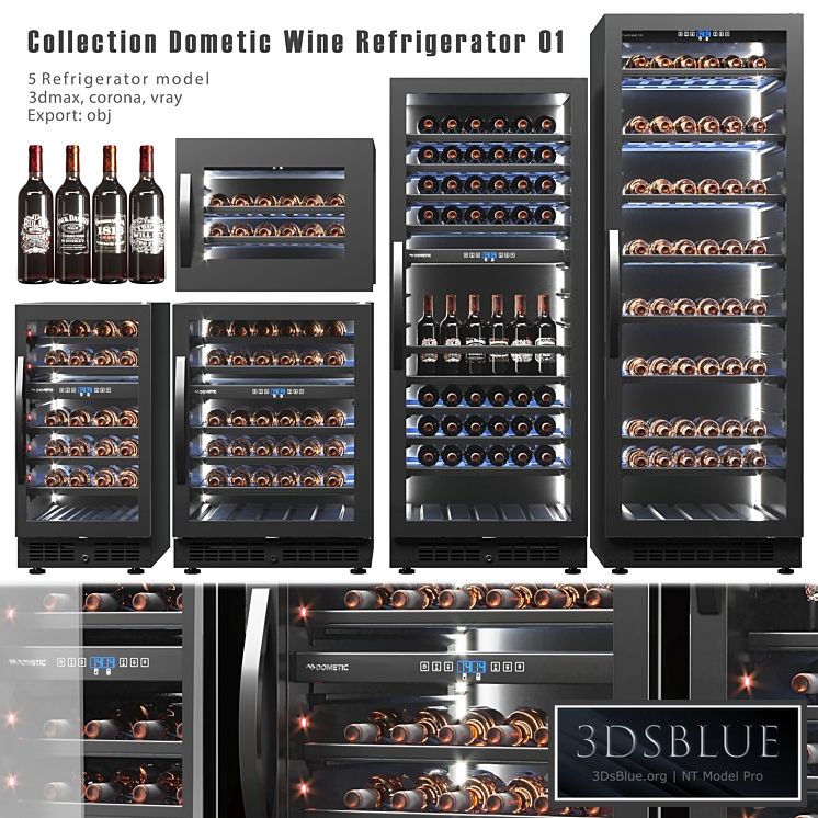 Collection Wine Refrigerator Dometic 3DS Max - thumbnail 3