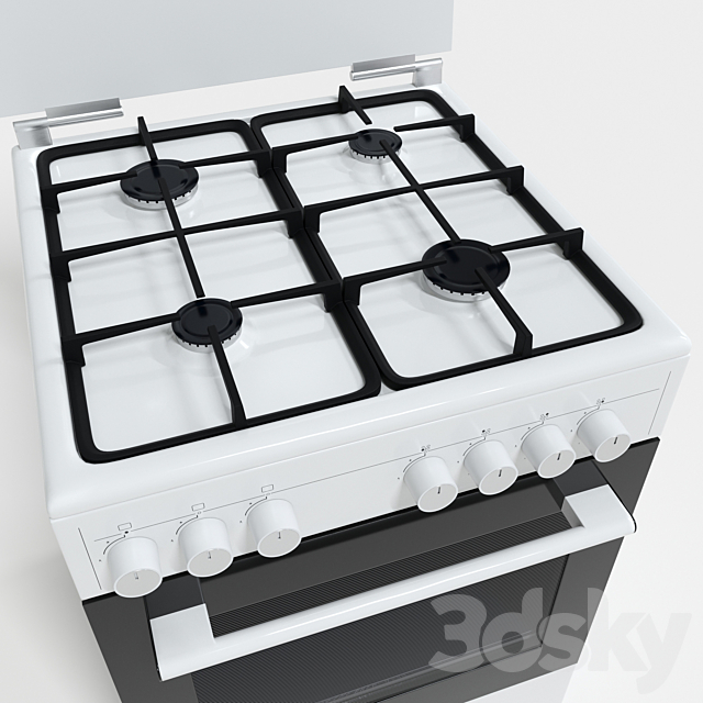 Combined oven Simfer F66EW45017 3DS Max Model - thumbnail 4