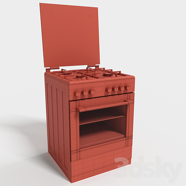 Combined oven Simfer F66EW45017 3DS Max Model - thumbnail 5