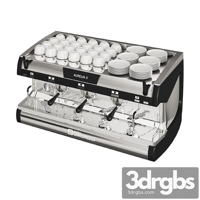 Commercial espresso coffee machine aurelia 2 3dsmax Download - thumbnail 1