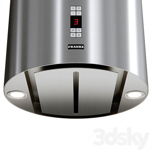 Cooker hood Franke FTU 3807-PW XS 3DS Max Model - thumbnail 3