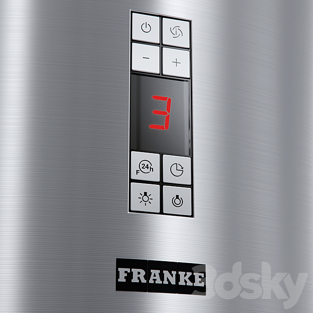 Cooker hood Franke FTU 3807-PW XS 3DS Max Model - thumbnail 5