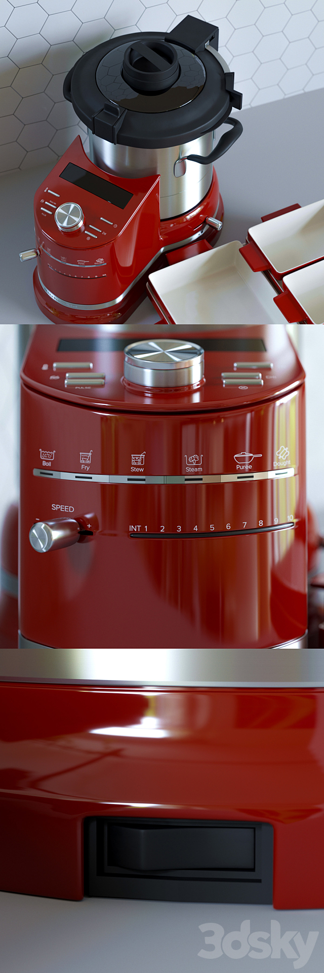 Cooking processor KitchenAid ARTISAN 3DSMax File - thumbnail 2