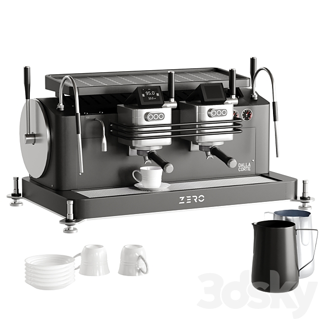 Dalla Corte Zero Espresso Machine 3ds Max - thumbnail 1