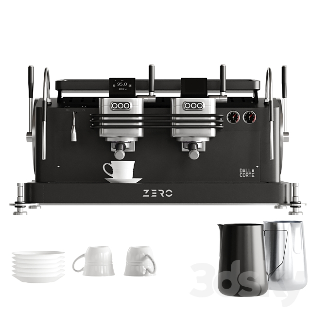 Dalla Corte Zero Espresso Machine 3ds Max - thumbnail 2